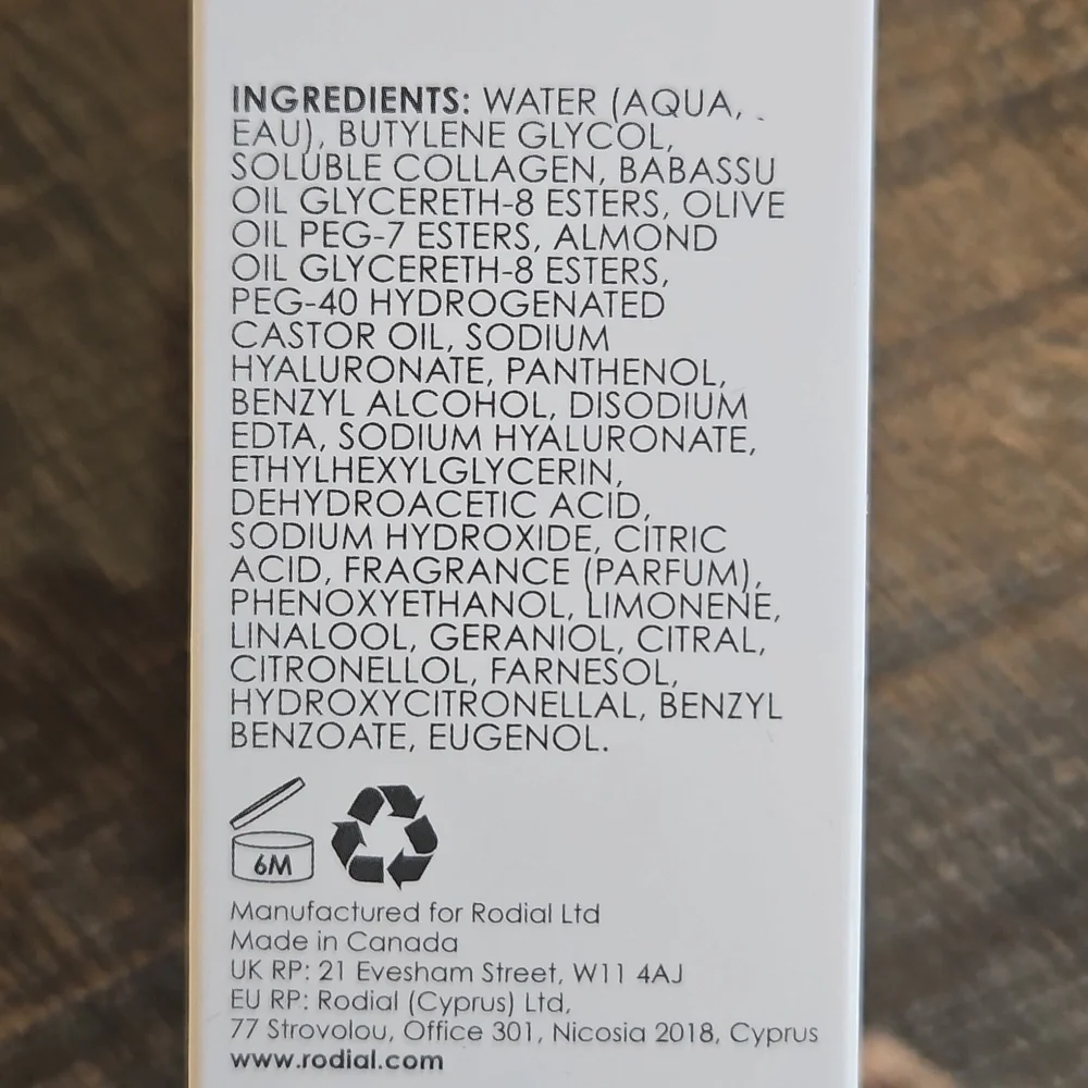 Rodail Collegen Drops NIB 1 US oz  30ml Babassu Oil Collegen Hyaluronic Acid